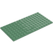 LEGO Sand Green Plate 8 x 16 (92438)