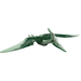 LEGO Sand Green Pteranodon with Dark Green Back and Forehead