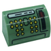 LEGO Vert sable Pente 1 x 2 Incurvé avec Cash Register Autocollant (37352)