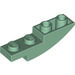 LEGO Vert sable Pente 1 x 4 Incurvé Inversé (13547)