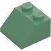 LEGO Sand Green Slope 2 x 2 (45°) (3039)