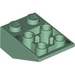 LEGO Vert sable Pente 2 x 3 (25°) Inversé avec des connexions entre les montants (2752 / 3747)