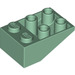 LEGO Sandgrün Steigung 2 x 3 (25°) Invertiert ohne Verbindungen zwischen Bolzen (3747)