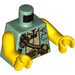 LEGO Sand Green The Giant Minifig Torso (973 / 76382)