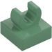 LEGO Sand Green Tile 1 x 1 with Clip (Raised &quot;C&quot;) (15712 / 44842)