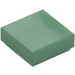 LEGO Sand Green Tile 1 x 1 with Groove (3070)