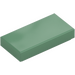 LEGO Sand Green Tile 1 x 2 with Groove (3069 / 30070)