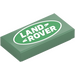 LEGO Пясъчно зелено Плочка 1 x 2 с &quot;Land Rover&quot; с Groove (3069 / 103836)