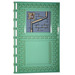 LEGO Sand Green Tile 10 x 16 with Studs on Edges with Brickwall with Portrait and Drain Pipes Sticker (69934)