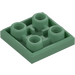 LEGO Sand Green Tile 2 x 2 Inverted (11203)