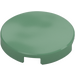 LEGO Sand Green Tile 2 x 2 Round with Bottom Stud Holder (14769)