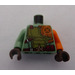 LEGO Sandgrün Torso mit Orange Links Arm und Olive Green Armor (973)