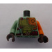 LEGO Sand Green Torso with Orange Left Arm and Olive Green Armor (973 / 76382)