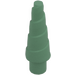 LEGO Sand Green Unicorn Horn with Spiral (34078 / 89522)