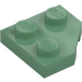 LEGO Sand Green Wedge Plate 2 x 2 Cut Corner (26601)