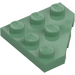 LEGO Sand Green Wedge Plate 3 x 3 Corner (2450)