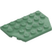 LEGO Sand Green Wedge Plate 4 x 6 without Corners (32059 / 88165)