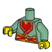 LEGO Sandgrün Wyldfyre Torso (973 / 76382)