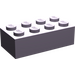 LEGO Violet sable Brique 2 x 4