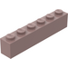 LEGO Rouge sable Brique 1 x 6 (3009)