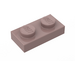 LEGO Sandrot Platte 1 x 2 (3023 / 28653)