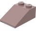LEGO Sand Red Slope 2 x 3 (25°) with Rough Surface (3298)