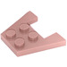 LEGO Rouge sable Coin assiette 3 x 4 sans encoches pour tenons (4859)