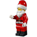 LEGO Julenisse - Candy Cane på baksiden Minifigur