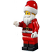 LEGO Santa - Candy Cane on Back Minifigure