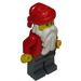LEGO Santa Figurine avec jambes gris pierre foncée