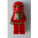 LEGO Santis met Golden Beer Hoofd Patroon en Donker zandbruin Handen Minifiguur