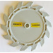 LEGO Saw Blade with 14 Teeth with Russian Text (Left and Right) Sticker (61403)