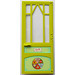 LEGO Scala Door Mullioned with &#039;Marie&#039; Sticker with Hinges (74694)