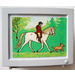 LEGO Scala Television / Computer Screen with Man on Horse Sticker (6962)