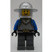 LEGO Scale Mail, Crown Belt, Helmet with Broad Brim Chess Knight Minifigure