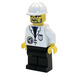 LEGO Scientist z Kask Minifigurka