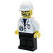 LEGO Scientist mit Helm Minifigur