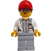 LEGO Scientist with Red Hat Minifigure