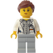 LEGO Scientist med Reddish Brun Hår Minifigur