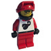 LEGO Scorpion Racer with Black Helmet with Red Visor Minifigure