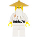 LEGO Sensei Wu mit Weiß Outfit mit Rohr und Beige Hut Minifigur