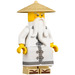 LEGO Sensei Wu s Bílá Robe a Sandals Minifigurka