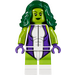 LEGO She-Hulk med Dark Lilla Hænder Minifigur