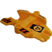 LEGO Shell 5 x 7 x 2 met As met Meltdown logo en Hazard Strepen Sticker (87820)
