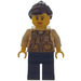 LEGO Sheriff mit Dark Braun Haar mit Pferdeschwanz  Minifigur