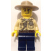 LEGO Sheriff met smirk, dark tan Hoed, tan uniform minifiguur