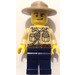 LEGO Sheriff mit smirk, Dunkles Beige Hut, Beige uniform Minifigur