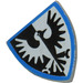 LEGO Schild - Dreieckig mit Falcon Muster, Blau Surround (3846 / 80316)