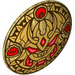LEGO Shield with Curved Face with Gold Dragon Face (75902)