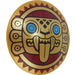 LEGO Shield with Curved Face with Jaguar Face on Dark Red Sun (75902)